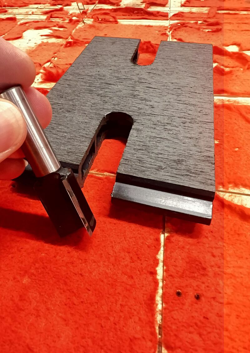 Tungsten carbide cutter previously used for machining Intelligen bio-composite